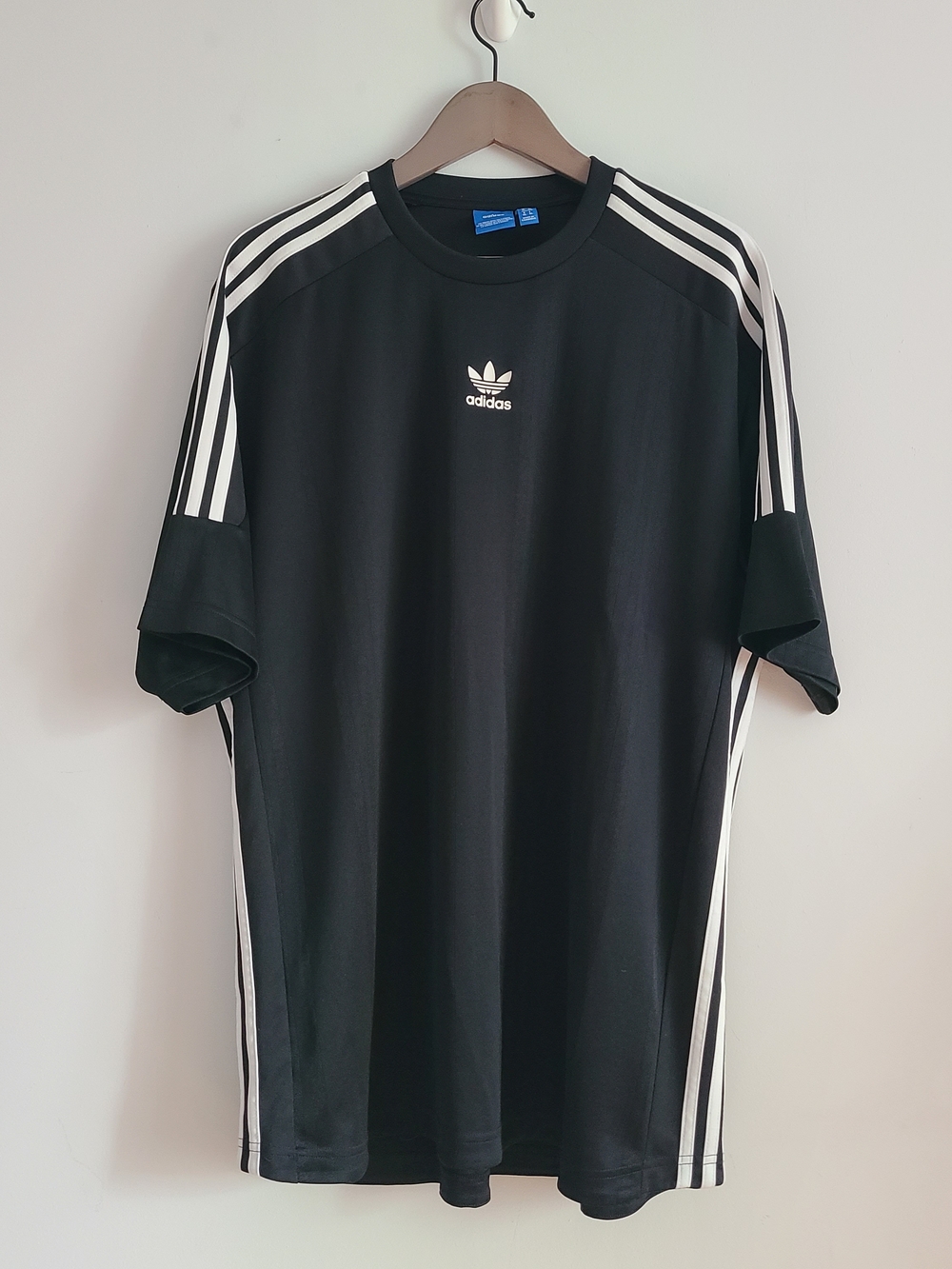 adidas Men’s Black Trefoil Stripe T-Shirt Size XL